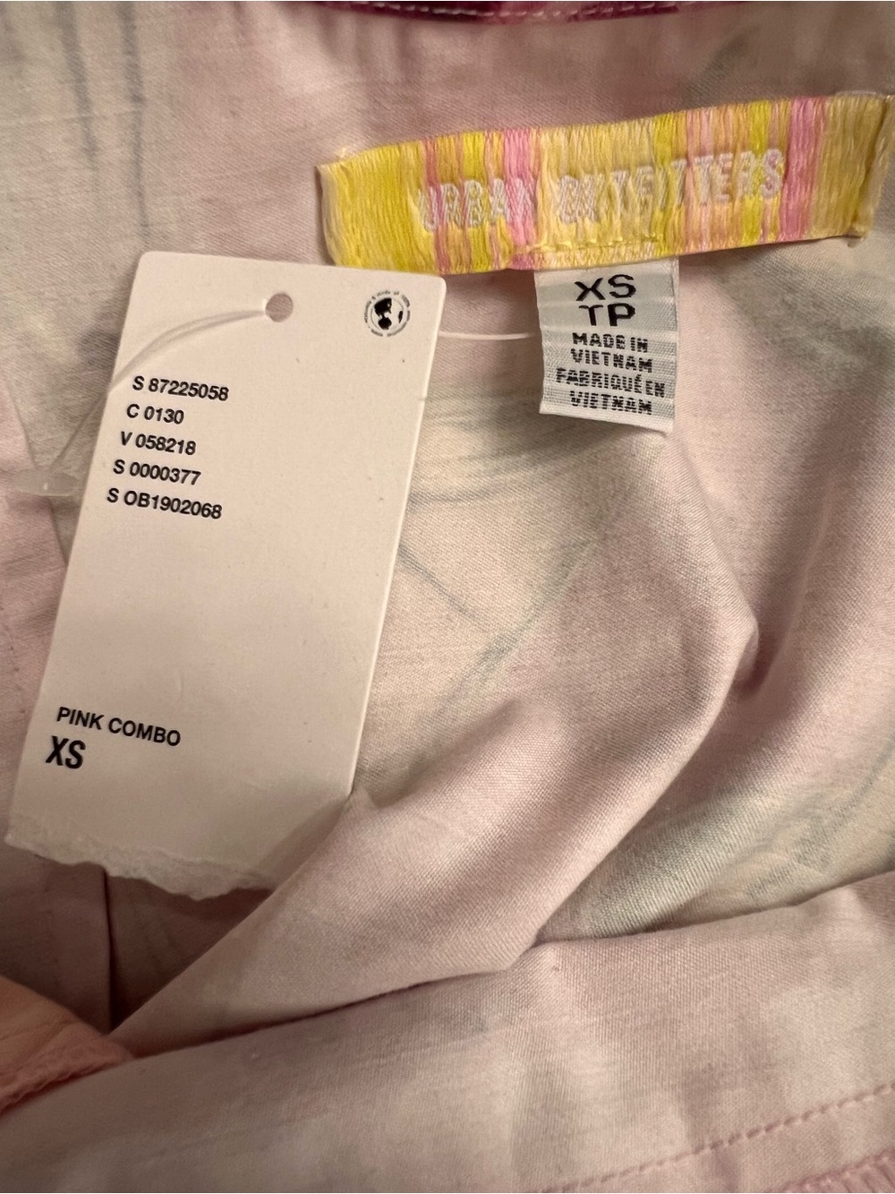 Urban Outfitters Retro 60’s Pink Gingham Martini Cocktail Print Shift Dress XS - Picture 7 of 11